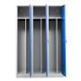 Garderobenschrank Blau/Grau