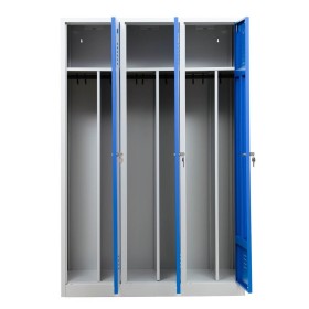 Garderobenschrank Blau/Grau