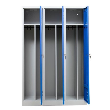 Garderobenschrank Blau/Grau