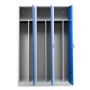 Garderobenschrank Blau/Grau