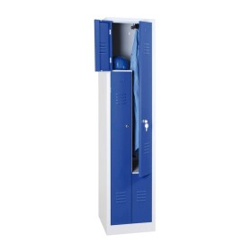Garderobenschrank Blau/Grau