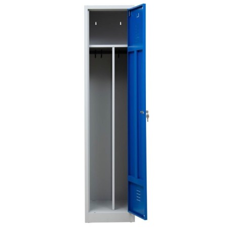 Garderobenschrank Blau/Grau