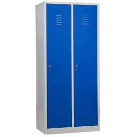 Garderobenschrank Blau/Grau