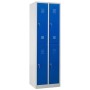 Garderobenschrank Blau/Grau