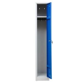 Garderobenschrank Blau/Grau