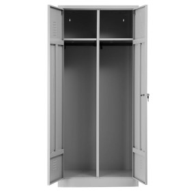 Garderobenschrank Grau/Grau