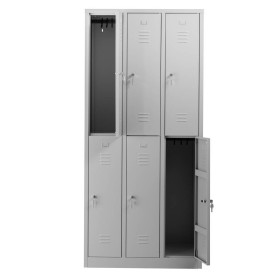 Garderobenschrank Grau/Grau