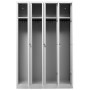 Garderobenschrank Grau/Grau