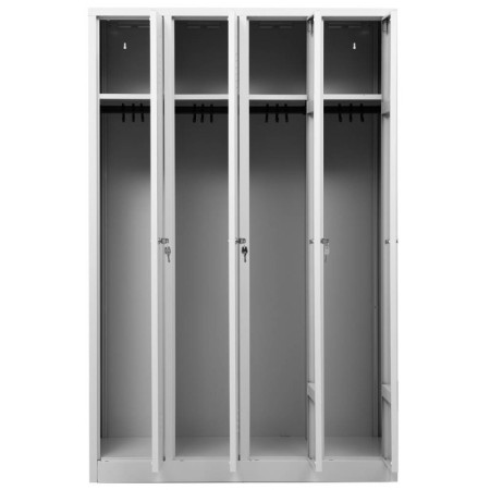 Garderobenschrank Grau/Grau