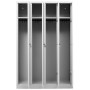 Garderobenschrank Grau/Grau
