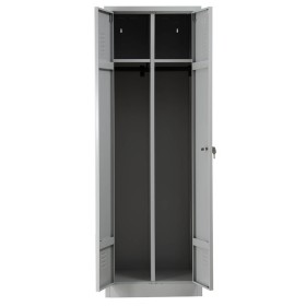 Garderobenschrank Grau/Grau