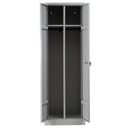 Garderobenschrank Grau/Grau