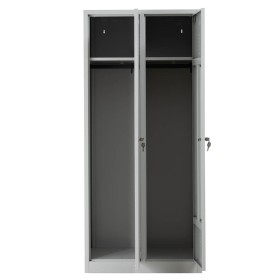 Garderobenschrank Grau/Grau
