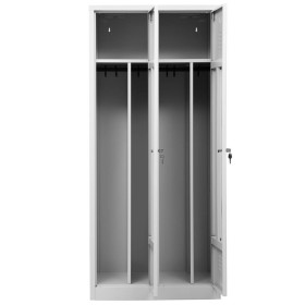 Garderobenschrank Grau/Grau
