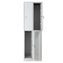 Garderobenschrank Grau/Grau