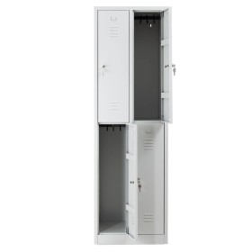Garderobenschrank Grau/Grau