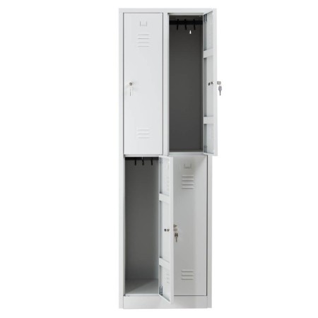 Garderobenschrank Grau/Grau