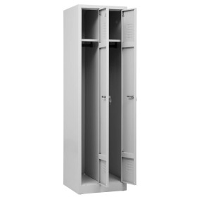 Garderobenschrank Grau/Grau