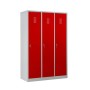 Garderobenschrank Rot/Grau