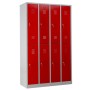 Garderobenschrank Rot/Grau
