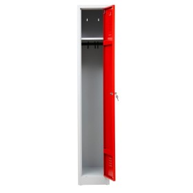 Garderobenschrank Rot/Grau