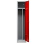 Garderobenschrank Rot/Grau