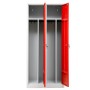 Garderobenschrank Rot/Grau