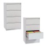 Hängeregistraturschrank Grau 4 Schubladen