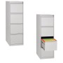 Hängeregistraturschrank Grau 4 Schubladen
