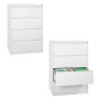 Hängeregistraturschrank Weiss 4 Schubladen
