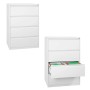 Hängeregistraturschrank Weiss 4 Schubladen