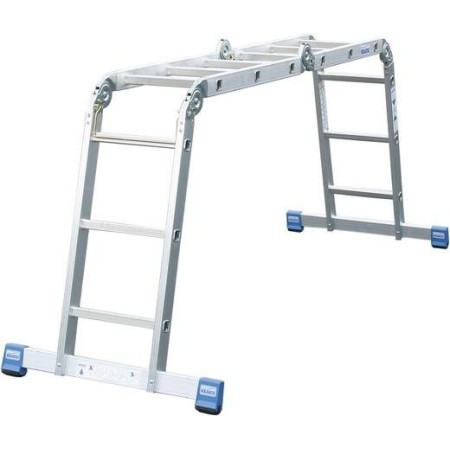 Krause Aluminium Mehrzweckleiter Arbeitshöhe (Max.): 4.40 M Silber 12.5 Kg