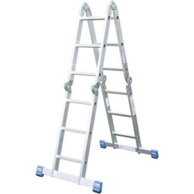 Krause Aluminium Mehrzweckleiter Arbeitshöhe (Max.): 5.50 M Silber 14.5 Kg