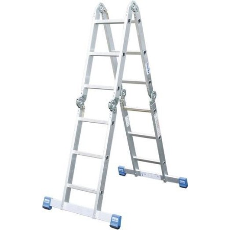 Krause Aluminium Mehrzweckleiter Arbeitshöhe (Max.): 5.50 M Silber 14.5 Kg