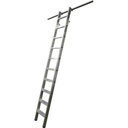 Krause Aluminium Regalleiter Arbeitshöhe (Max.): 4.10 M Silber 7.2 Kg