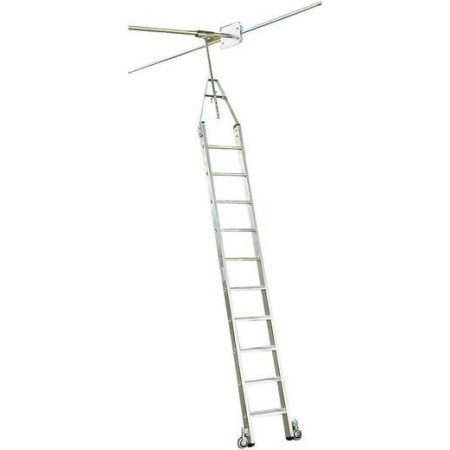 Krause Aluminium Regalleiter Arbeitshöhe (Max.): 4.30 M Silber 18 Kg