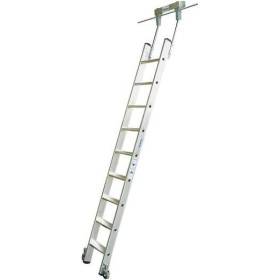 Krause Aluminium Regalleiter Fahrbar Arbeitshöhe (Max.): 2.90 M Silber 8.5 Kg