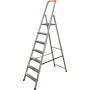 Krause Aluminium Stufen-Stehleiter Arbeitshöhe (Max.): 3.50 M Silber 6 Kg
