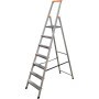 Krause Aluminium Stufen-Stehleiter Arbeitshöhe (Max.): 3.50 M Silber 6 Kg