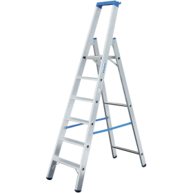Krause Aluminium Stufen-Stehleiter Arbeitshöhe (Max.): 3.90 M Silber 10.5 Kg