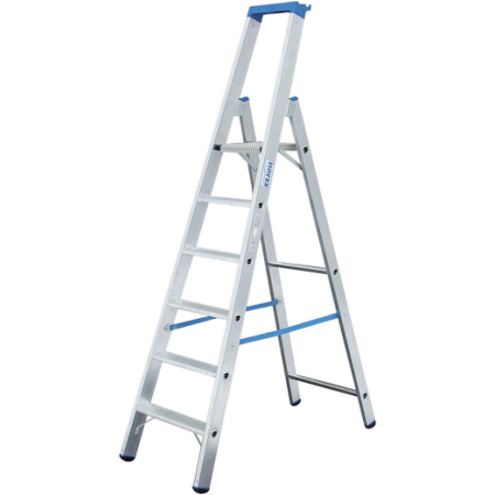 Krause Aluminium Stufen-Stehleiter Arbeitshöhe (Max.): 3.90 M Silber 10.5 Kg