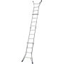 Krause Aluminium Teleskopleiter Arbeitshöhe (Max.): 5 M Aluminium 15.5 Kg
