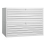 Planschrank Grau/Grau 10 Schubladen