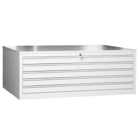 Planschrank Grau/Grau 5 Schubladen
