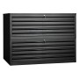Planschrank Schwarz/Schwarz 10 Schubladen
