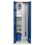 Putzmittelschrank Blau/Grau