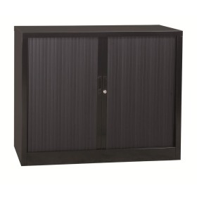 Rollladenschrank Schwarz 2 Fachböden