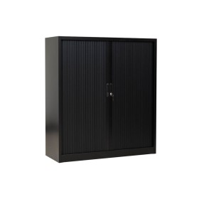 Rollladenschrank Schwarz 2 Fachböden