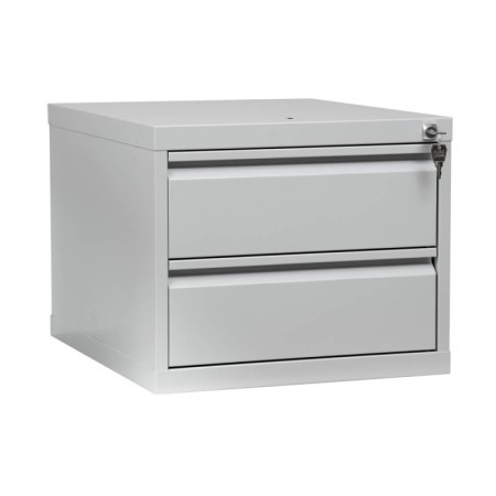 Schrank-Aufsatz Blau/Grau 2 Schubladen