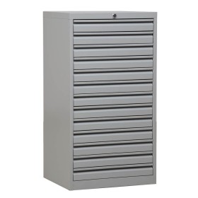 Schubladenschrank Grau/Grau 13 Schubladen